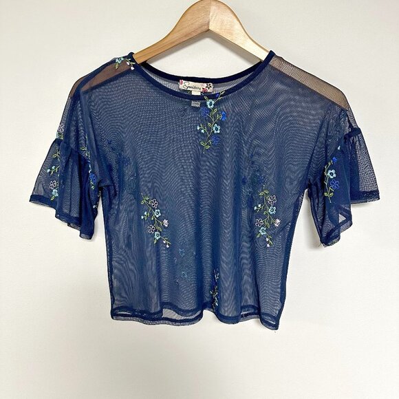 Speechless Sheer Floral Top - Picture 2 of 8